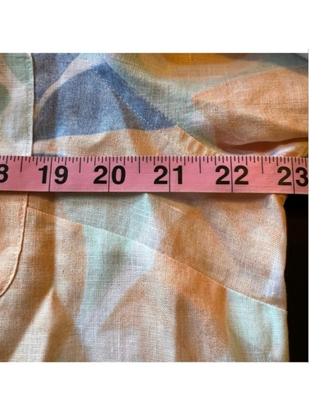 Chico’s No Iron Linen Floral Button Down Shirt Size 3 XL 16/18 - Picture 8 of 10